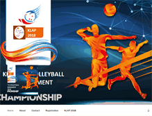 Tablet Screenshot of klapvolleyball.com